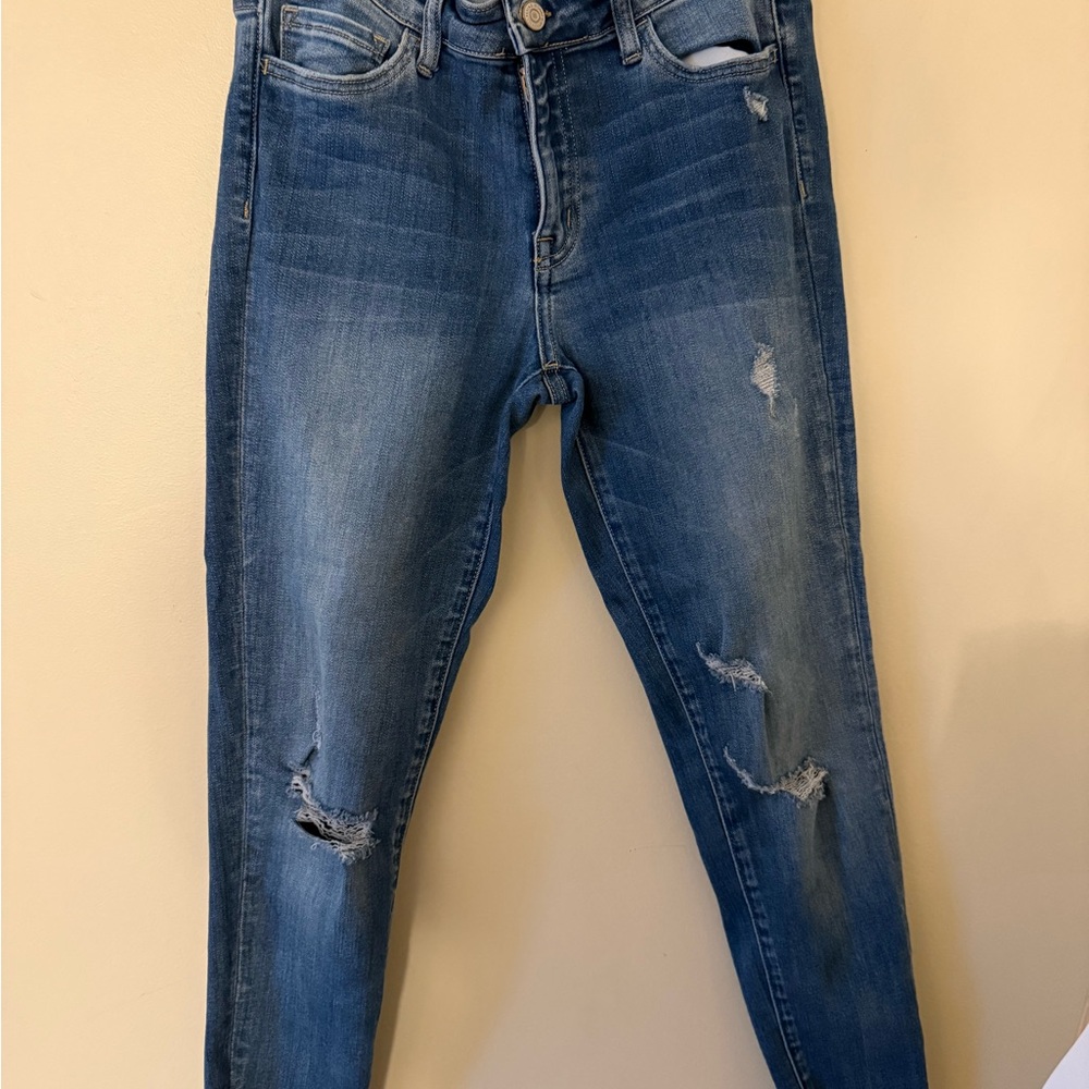 Flying Monkey Women's Blue Distressed Jeans size 28